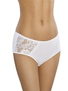 Classic briefs, high quality cotton, openwork lace, M to 3XL